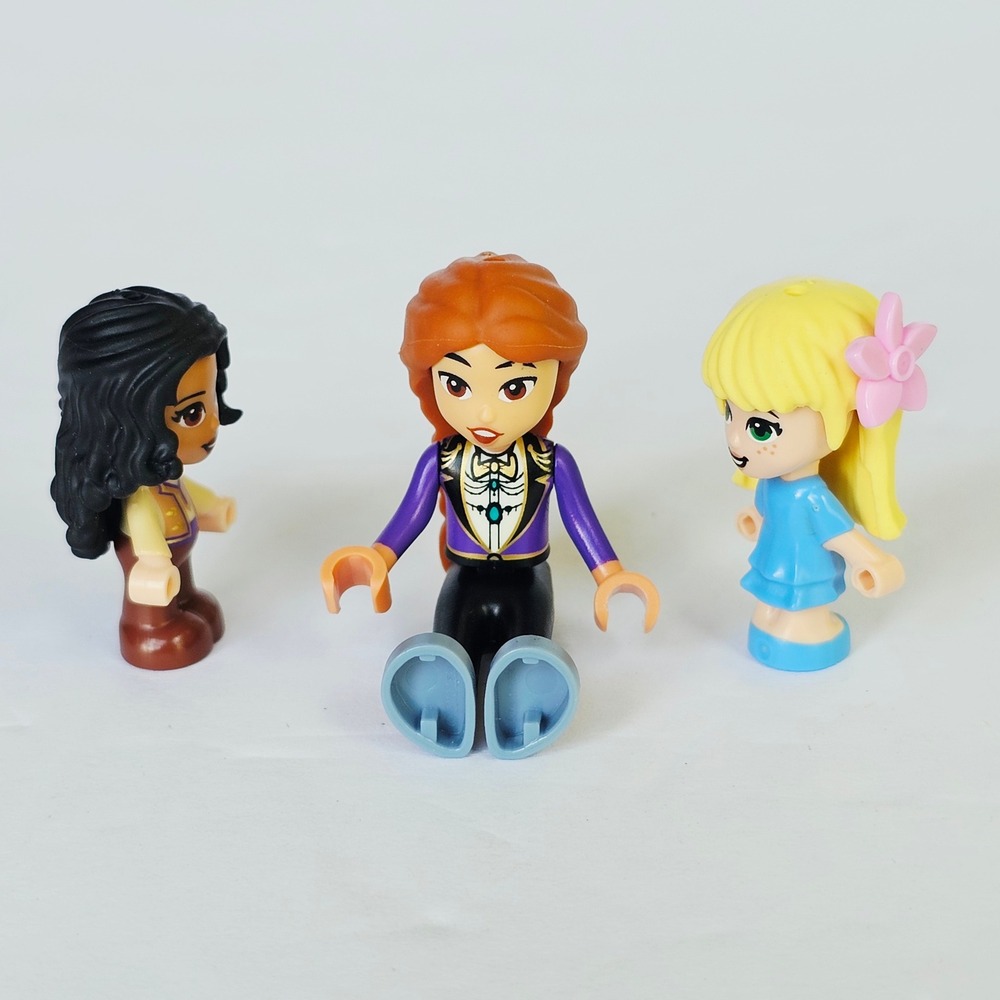 LEGO Friends Mini-doll Hair Pieces Lot Ginger Braid Blonde Flower Black 2349